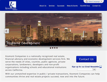 Tablet Screenshot of kosmont.com